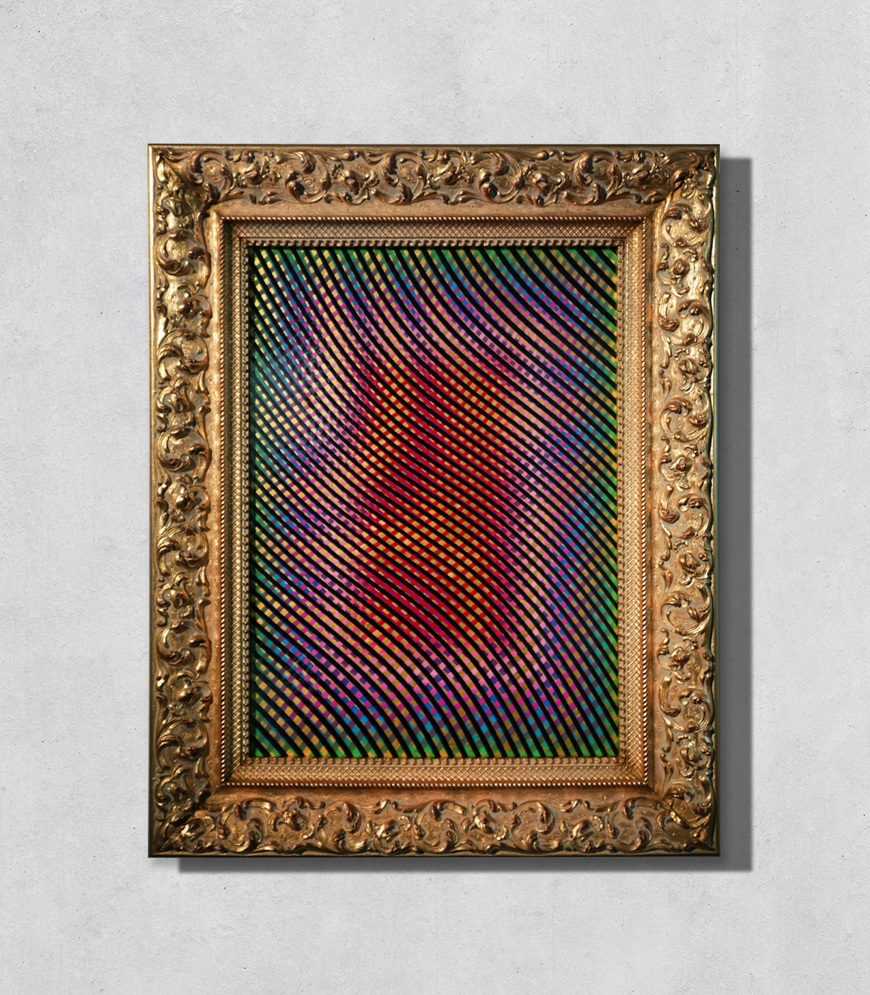 "A Coat of Mini Colors" Metal Print